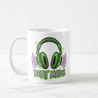 BEAT MODE | パワー・音楽・モチベーション グラフィック コーヒーマグカップ