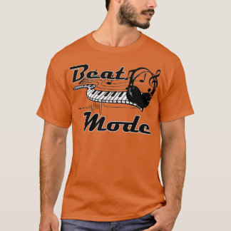 Beat Mode Music Lover Producer DJ Design  Tシャツ
