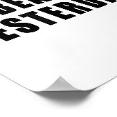 Beat Yesterday Motivational Quotes  ポスター (角)