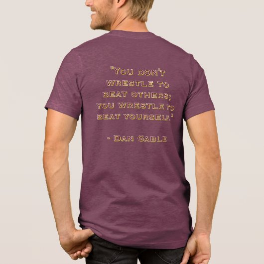 "Beat Yourself" トライブレンドＴシャツ (裏面)