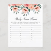 Beatiful Water Color Flowers Garden Baby Shower (正面)