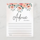 Beatiful Water Color Flowers Garden Baby Shower (正面)