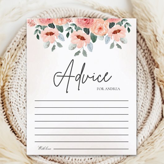 Beatiful Water Color Flowers Garden Baby Shower