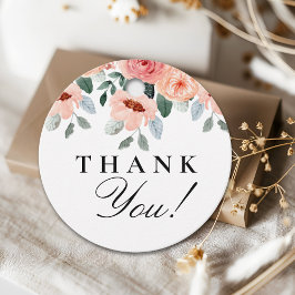 Beatiful Water Color Flowers Garden Baby Shower フェイバータグ