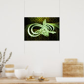 Beatifull Bismillahカリグラフィーポスター背景 ポスター (キッチン)