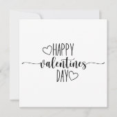 Beatifull minimalist editable valentine card シーズンカード (正面)