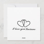 Beatifull minimalist editable valentine card シーズンカード (裏面)