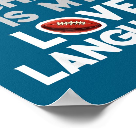 Beating Michigan Love Funny Ohio Home Buckeye Quot ポスター (角)