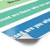 Beatitudes光沢のあるポスター ポスター (コーナー)