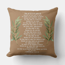 Beatitudes & Olive Branches Matthew 5:3-11 クッション