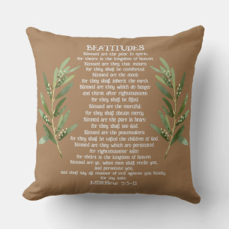 Beatitudes & Olive Branches Matthew 5:3-11 クッション
