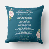 Beatitudes & Olive branches Matthew 5:3-11 Throw P クッション (正面)