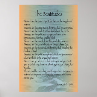 Beatitudes Poster (Sanibel Surf) ポスター