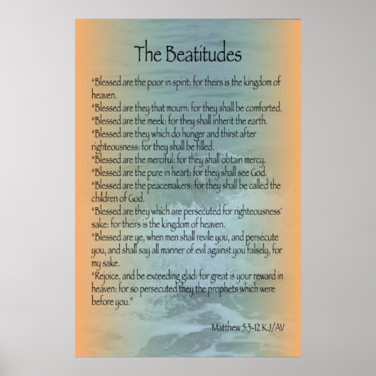 Beatitudes Poster (Sanibel Surf) ポスター (正面)