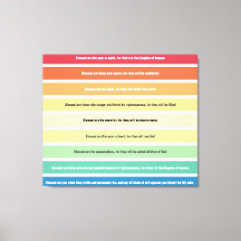 Beatitudes Stretted Canvas Print キャンバスプリント