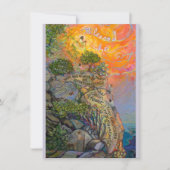 Beatitutudes祈りの言葉カードサーモンオンザ山 招待状 (正面)