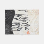 Beatles ashram フリースブランケット (正面(横))