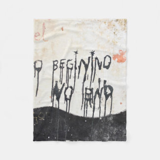 Beatles ashram フリースブランケット