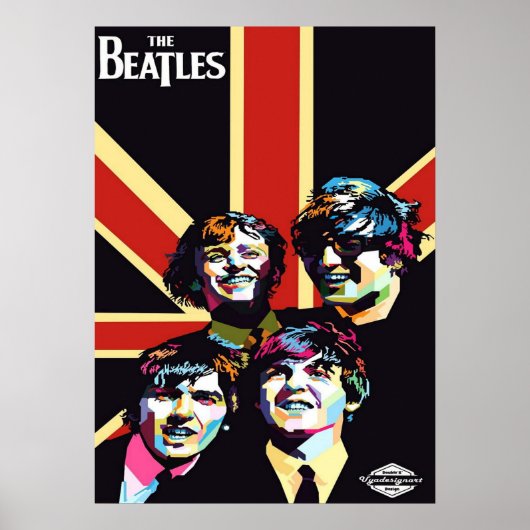 beatles, classic rock, vintage band, british music ポスター (正面)