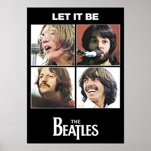 beatles, classic rock, vintage band, british music ポスター (正面)