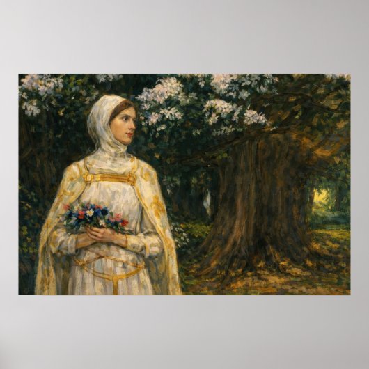 Beatrice by John William Waterhouse ポスター (正面)
