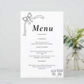Beatrice Ribbon  Wedding Menus (スタンド正面)