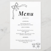 Beatrice Ribbon  Wedding Menus (正面)