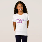Beatrixの女の子Bの名前はモノグラムシャツを意味する Tシャツ (正面フル)