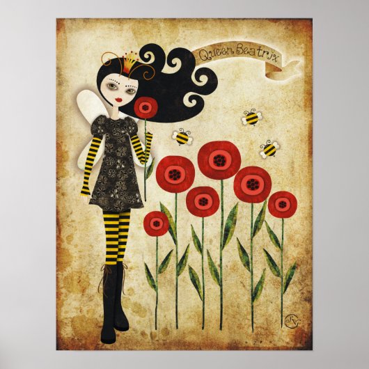 beatrixクイーンキャンバス ポスター (正面)