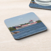 Beatrixセット6個のプラスチック製コースター コースター (左側)