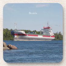 Beatrixセット6個のプラスチック製コースター