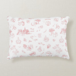 Beatrix Peter the Rabbit Toile Chinoiserie Red アクセントクッション