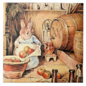 Beatrix Potterによる「Making Apple Cider」 タイル (正面)