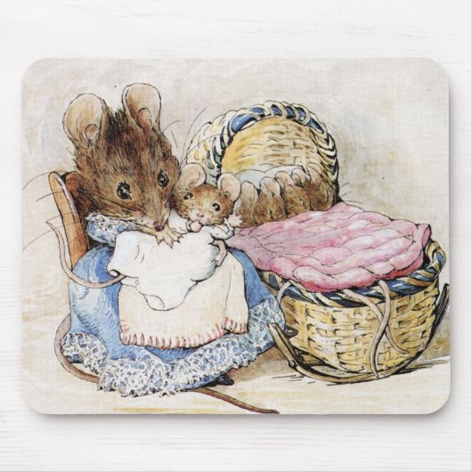 Beatrix Potter、Hunca Munca、Mother Mouse マウスパッド (正面)