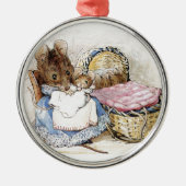 Beatrix Potter、Hunca Munca、Mother Mouse メタルオーナメント (正面)