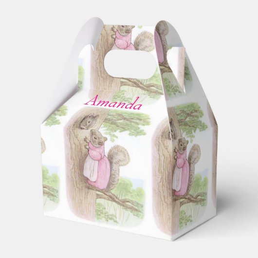 Beatrix Potter Mother Squirrel、イースターギフト フェイバーボックス (正面サイド)