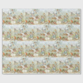 Beatrix Potter Storybook Characters Garden ラッピングペーパー (フラット)
