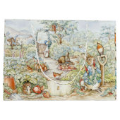 Beatrix Potter Storybook Characters Garden ラージペーパーバッグ (裏面)