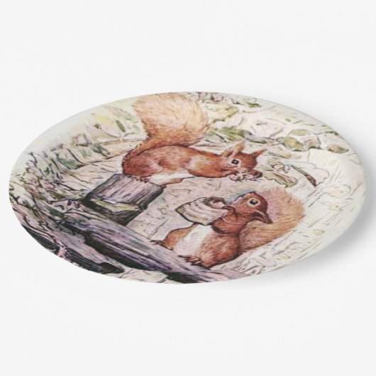 Beatrix Potter The Tale of Squirrel Nutkin ペーパープレート (アングル)