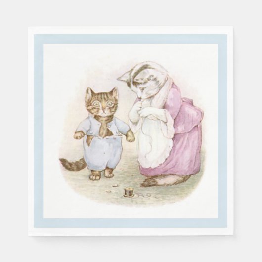 Beatrix Potter、Tom Kitten、カスタム スタンダードランチョンナプキン (正面)
