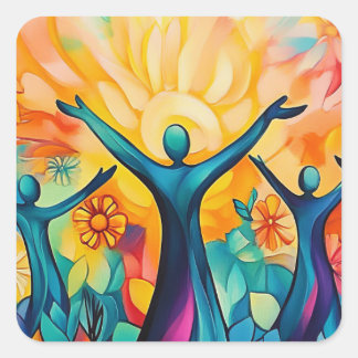 Beatutudesステッカー スクエアシール