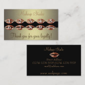 Beatyの化粧のサロンの芸術家のロイヤリティカード ロイヤリティカード (正面/裏面)