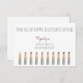 Beatycounter Hand描画サンキューカード サンキューカード (正面/裏面)