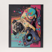 Beau carlin adorant les jeux vidéo ジグソーパズル (縦)