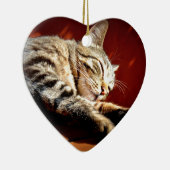 Beau chat tigré セラミックオーナメント (右)