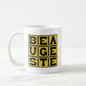 Beau Geste, Noble Gesture Latin Phrase コーヒーマグカップ (左)