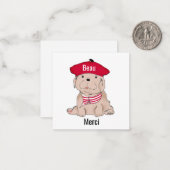 Beau Merciノートカード2.5x2.5 ノートカード (正面/裏面インサイチュ)