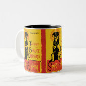 Beauceronかわいい犬のコーヒー・マグ ツートーンマグカップ (正面左)