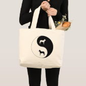 Beauceronの陰陽 ラージトートバッグ (正面(商品))