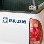 Beauceronの青 バンパーステッカー (トラック上)